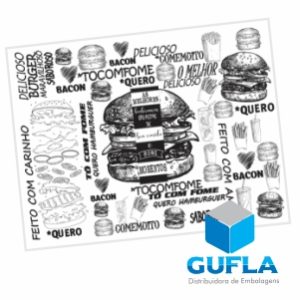 Folha de Papel Kraft Branco para Lanches