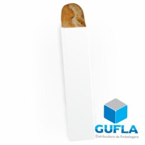 Saco de Papel Kraft Branco - Baguete