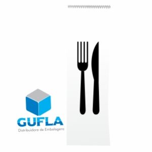 Saco de Papel Kraft Branco para Talher