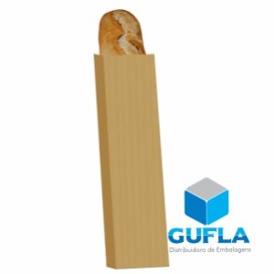 Saco de Papel Kraft Pardo - Baguete