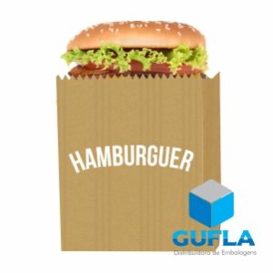 Saco de Papel Kraft Pardo para Hamburguer